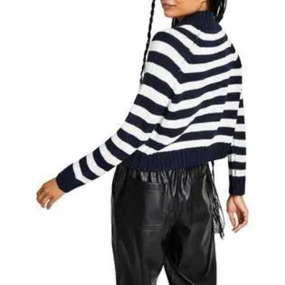 NWT Tommy Jeans Ribbed Trim striped pullover sweater - Picture 2 of 3